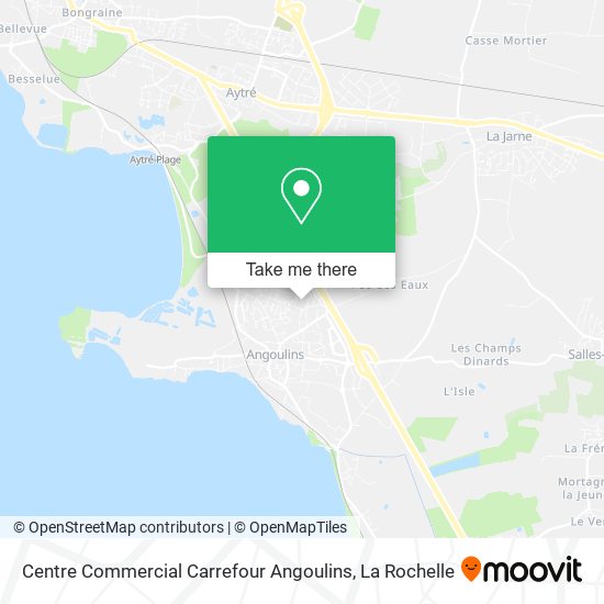 Mapa Centre Commercial Carrefour Angoulins