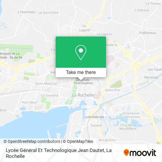 Lycée Général Et Technologique Jean Dautet map