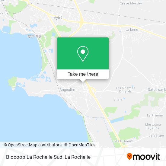 Biocoop La Rochelle Sud map