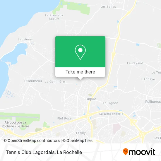Tennis Club Lagordais map