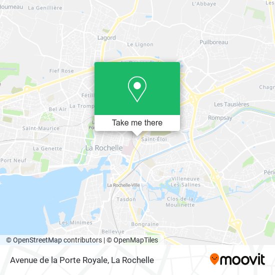 Avenue de la Porte Royale map