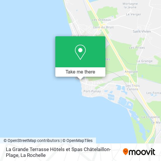 La Grande Terrasse Hôtels et Spas Châtelaillon-Plage map