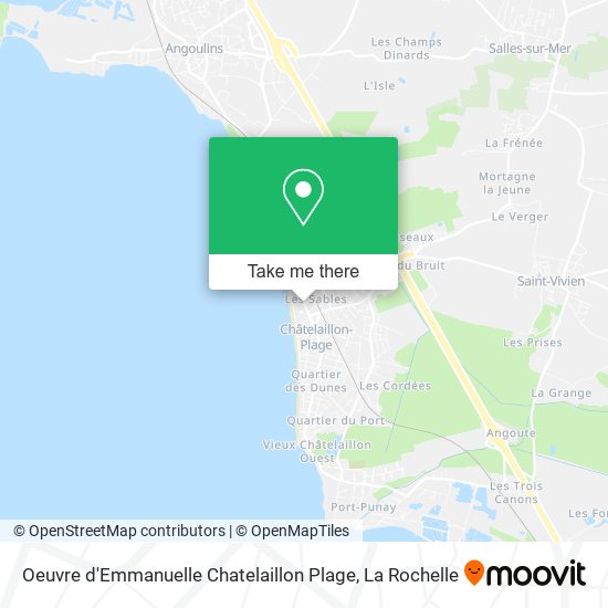 Oeuvre d'Emmanuelle Chatelaillon Plage map