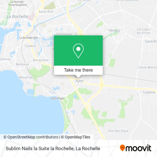 Sublim Nails la Suite la Rochelle map