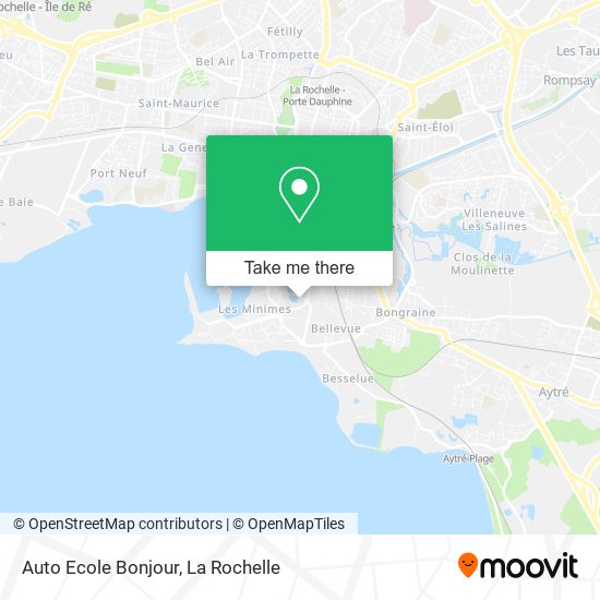 Auto Ecole Bonjour map