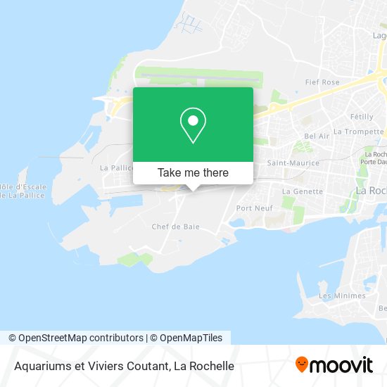 Mapa Aquariums et Viviers Coutant