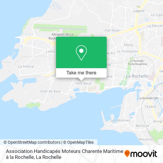 Association Handicapés Moteurs Charente Maritime à la Rochelle map