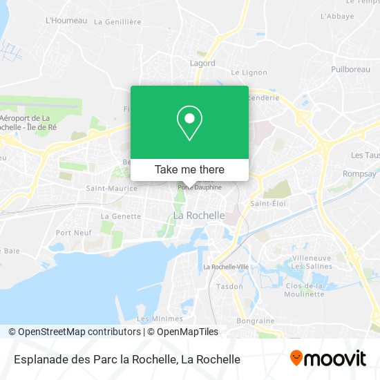 Esplanade des Parc la Rochelle map