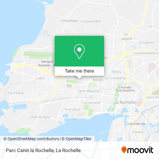 Parc Canin la Rochelle map