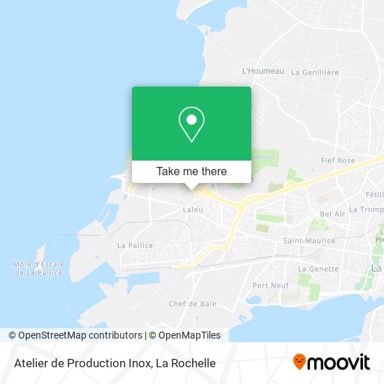 Atelier de Production Inox map