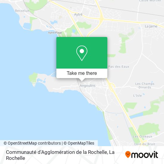 Communauté d'Agglomération de la Rochelle map