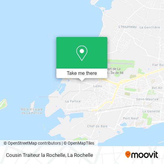 Mapa Cousin Traiteur la Rochelle