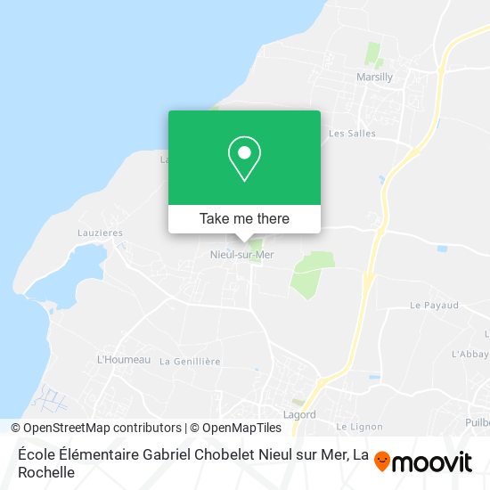 Mapa École Élémentaire Gabriel Chobelet Nieul sur Mer