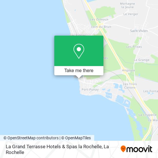 Mapa La Grand Terrasse Hotels & Spas la Rochelle