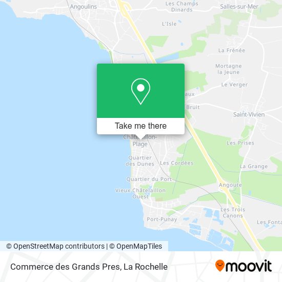 Mapa Commerce des Grands Pres