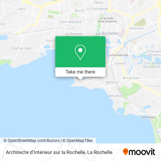 Architecte d'Intérieur sur la Rochelle map