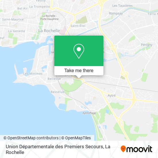 Mapa Union Départementale des Premiers Secours