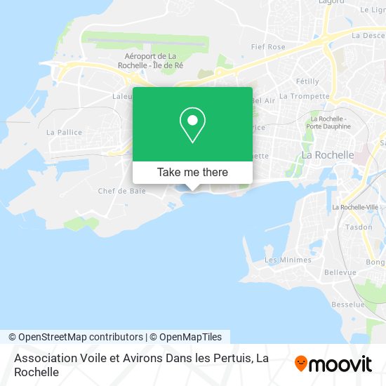 Mapa Association Voile et Avirons Dans les Pertuis