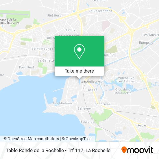 Mapa Table Ronde de la Rochelle - Trf 117