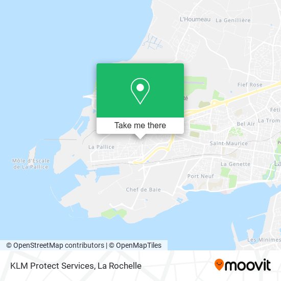 Mapa KLM Protect Services