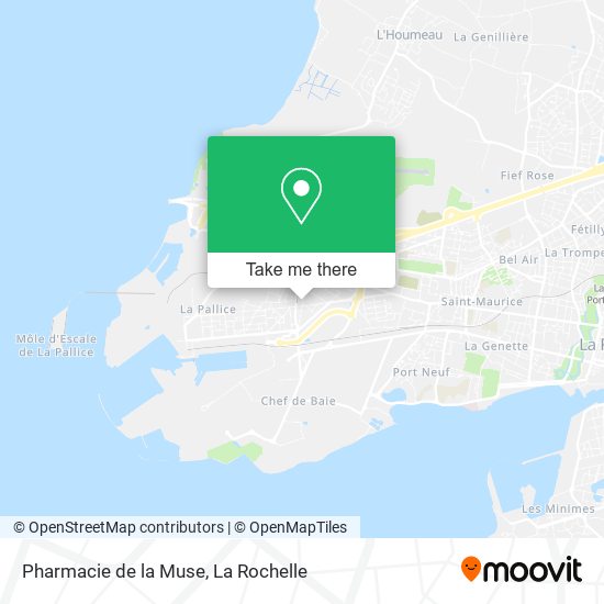 Mapa Pharmacie de la Muse