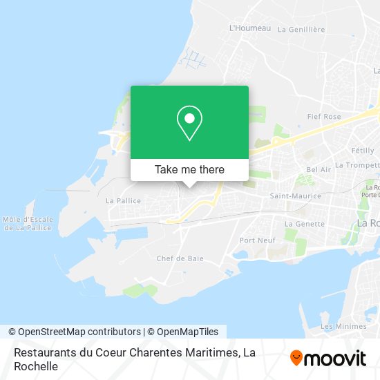 Mapa Restaurants du Coeur Charentes Maritimes