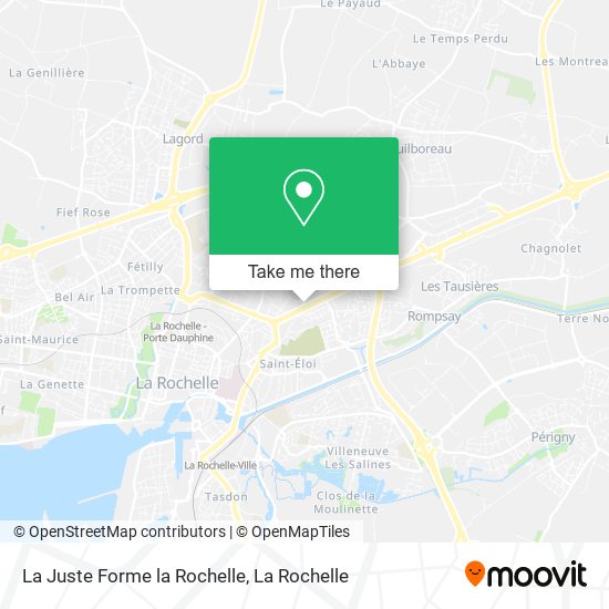 Mapa La Juste Forme la Rochelle