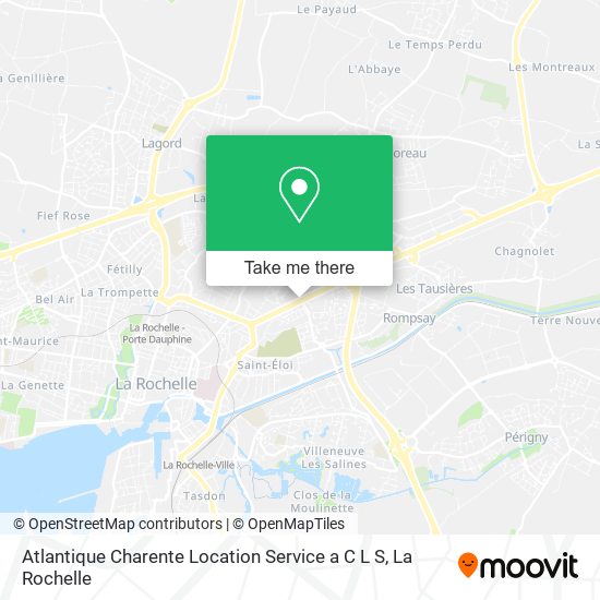 Atlantique Charente Location Service a C L S map