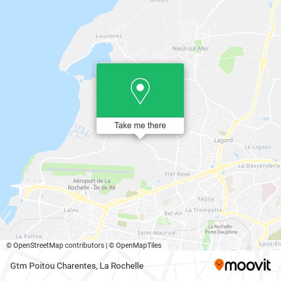 Gtm Poitou Charentes map