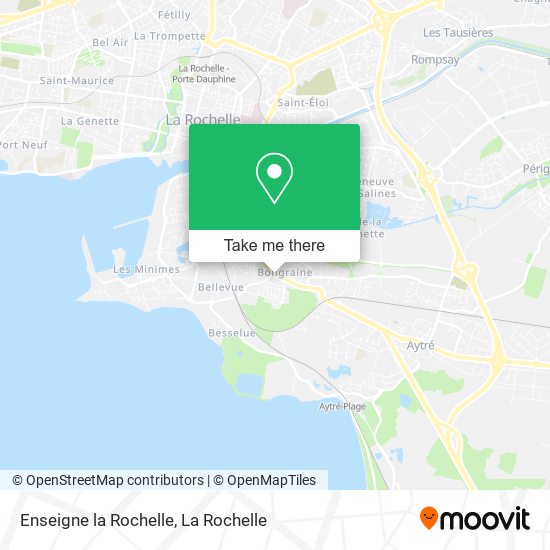 Enseigne la Rochelle map