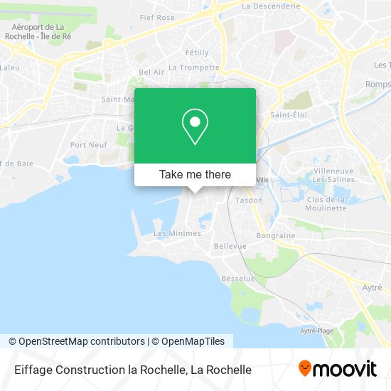 Eiffage Construction la Rochelle map