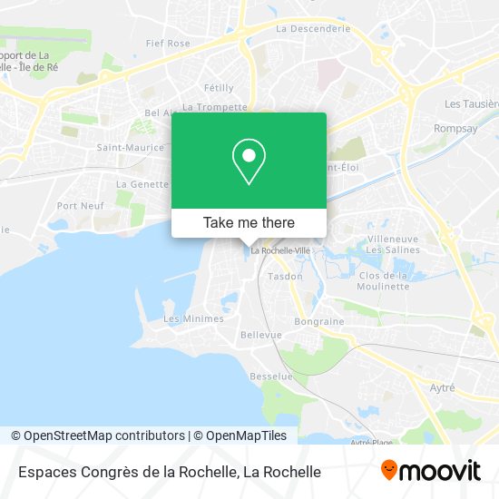 Espaces Congrès de la Rochelle map
