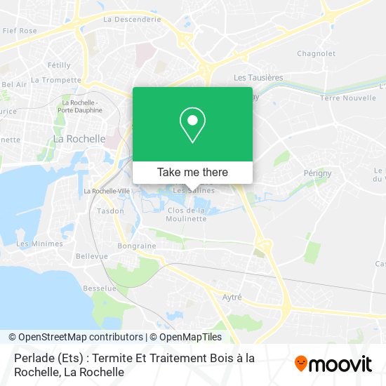 Perlade (Ets) : Termite Et Traitement Bois à la Rochelle map