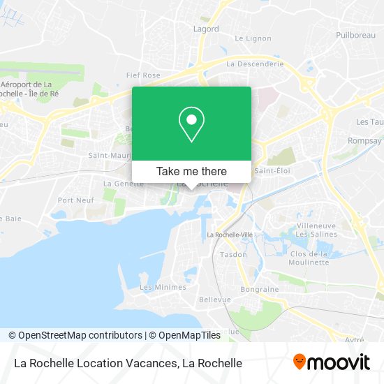 Mapa La Rochelle Location Vacances