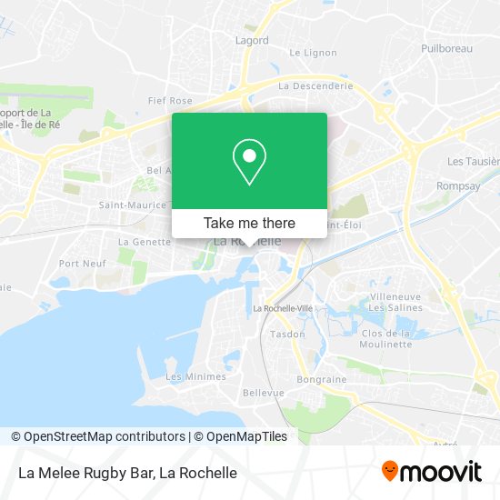 La Melee Rugby Bar map