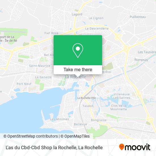 L'as du Cbd-Cbd Shop la Rochelle map