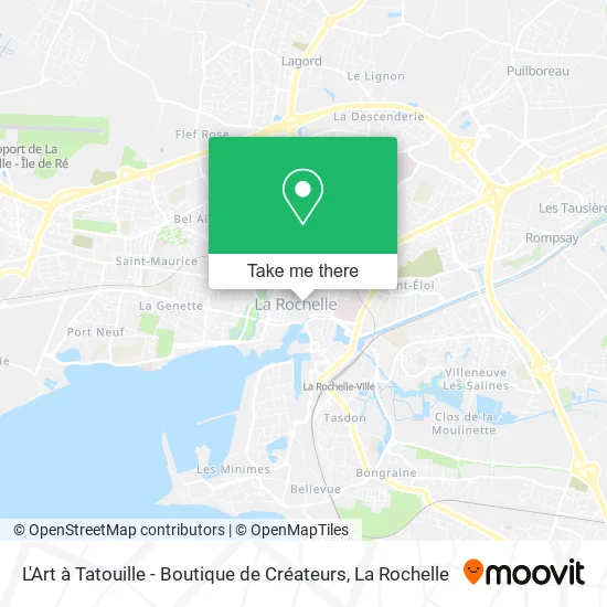 L'Art à Tatouille - Boutique de Créateurs map