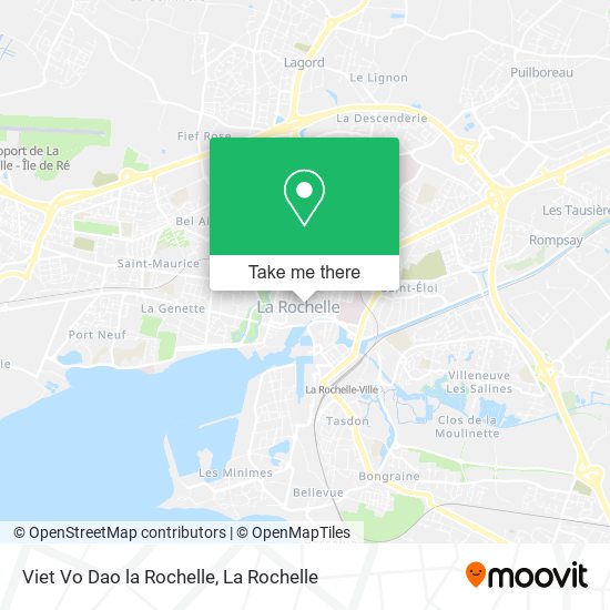 Viet Vo Dao la Rochelle map