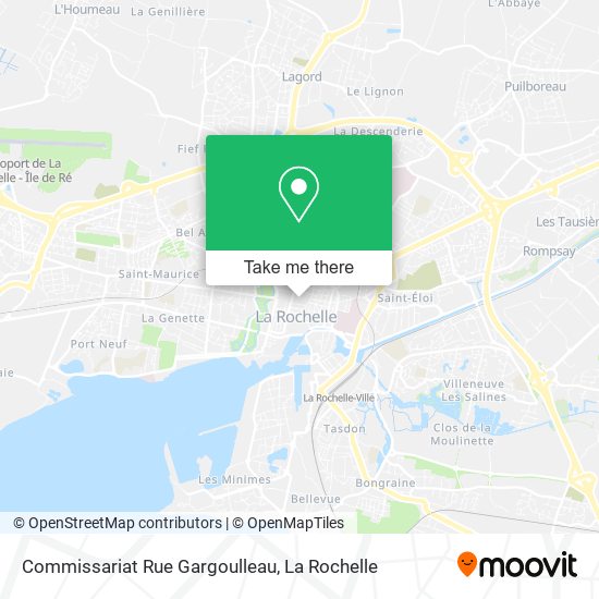 Mapa Commissariat Rue Gargoulleau