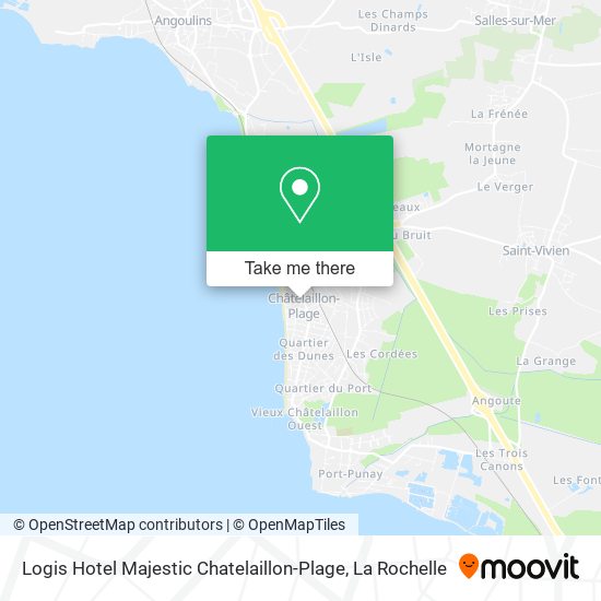 Logis Hotel Majestic Chatelaillon-Plage map