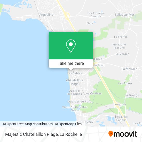 Majestic Chatelaillon Plage map