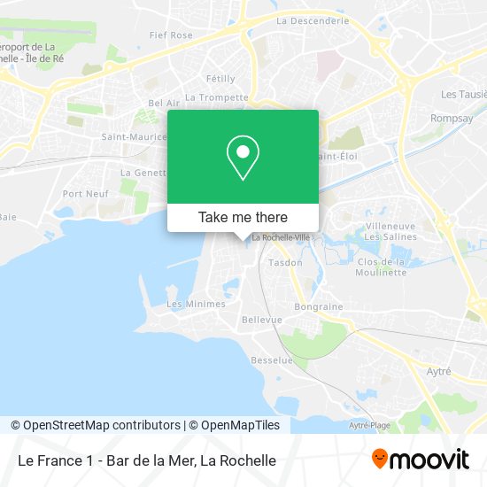 Le France 1 - Bar de la Mer map