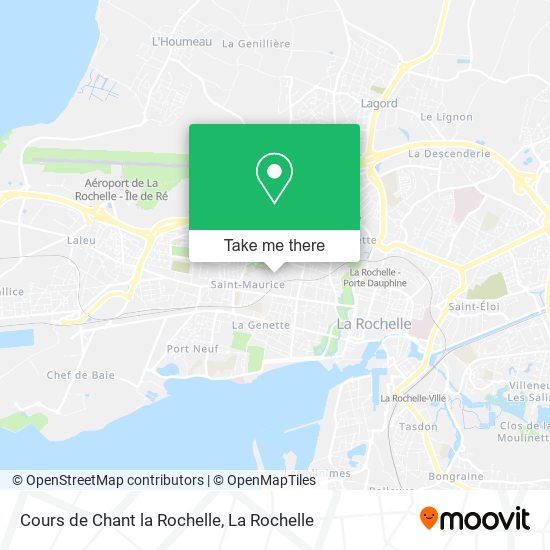 Cours de Chant la Rochelle map