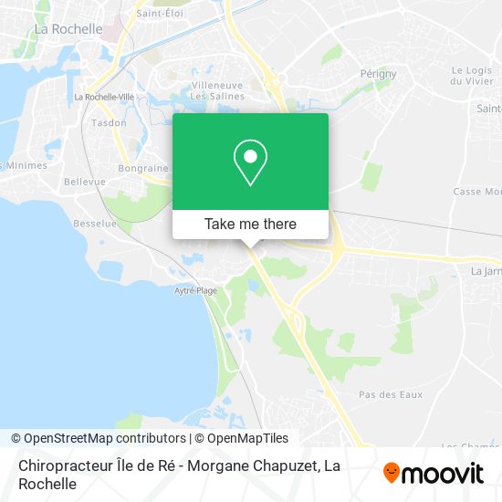 Mapa Chiropracteur Île de Ré - Morgane Chapuzet