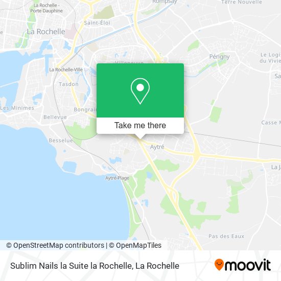 Sublim Nails la Suite la Rochelle map