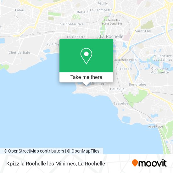 Mapa Kpizz la Rochelle les Minimes