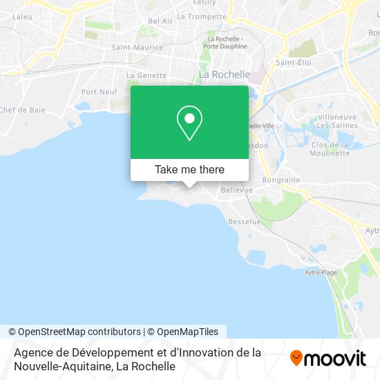 Agence de Développement et d'Innovation de la Nouvelle-Aquitaine map