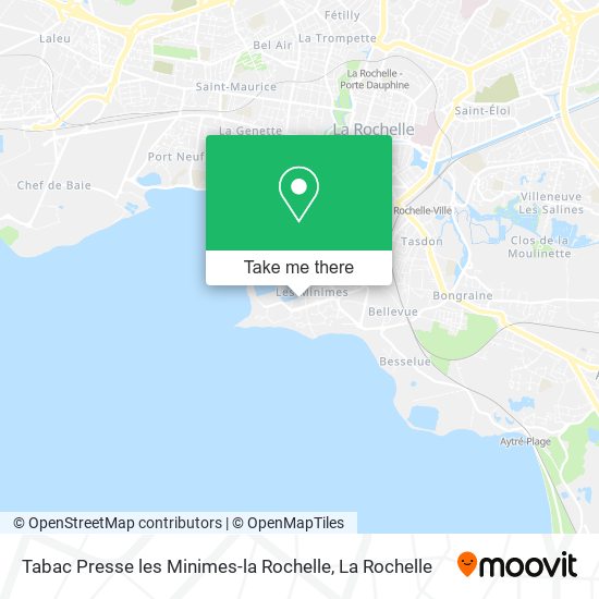 Tabac Presse les Minimes-la Rochelle map