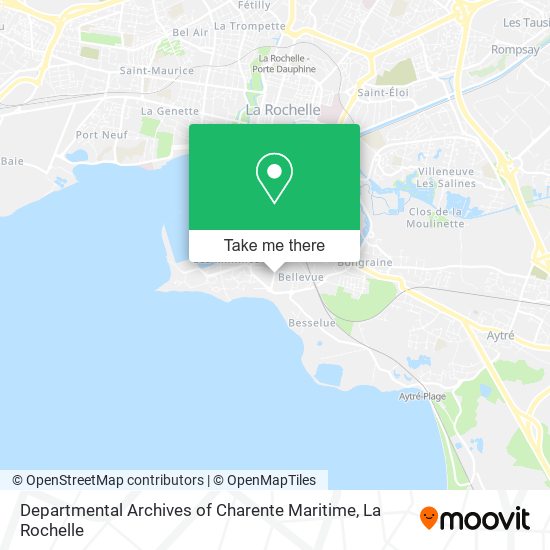 Mapa Departmental Archives of Charente Maritime