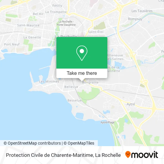 Protection Civile de Charente-Maritime map
